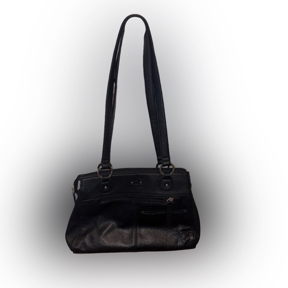 EUC Black Leather Shoulder Bag - Picture 2 of 6